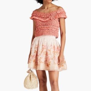 Zimmermann Postcard Mini Skirt